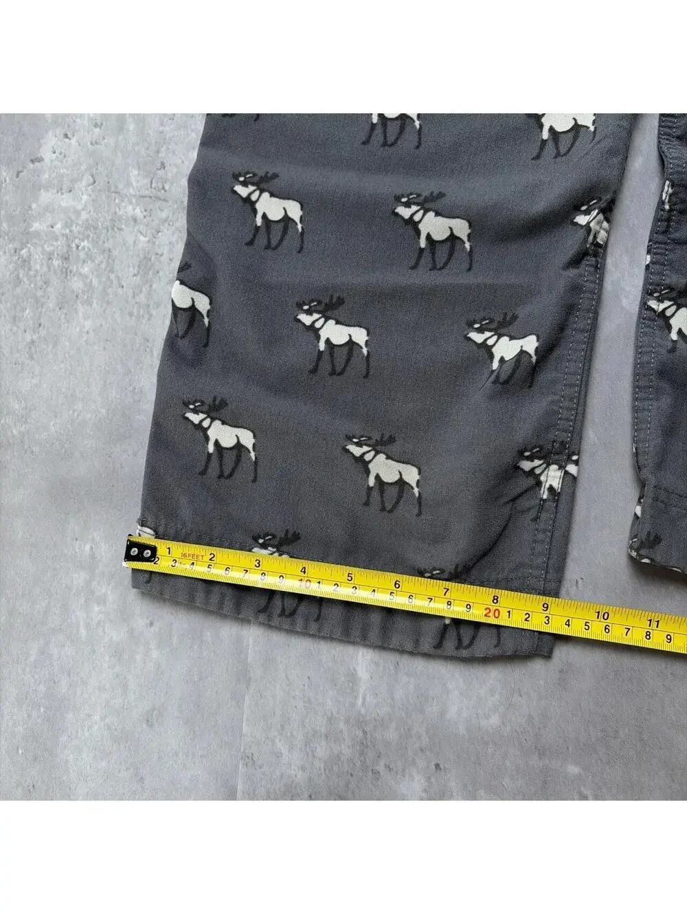 Y2K Grey Abercrombie & Fitch Grunge Baggy Skater Pajama Pants